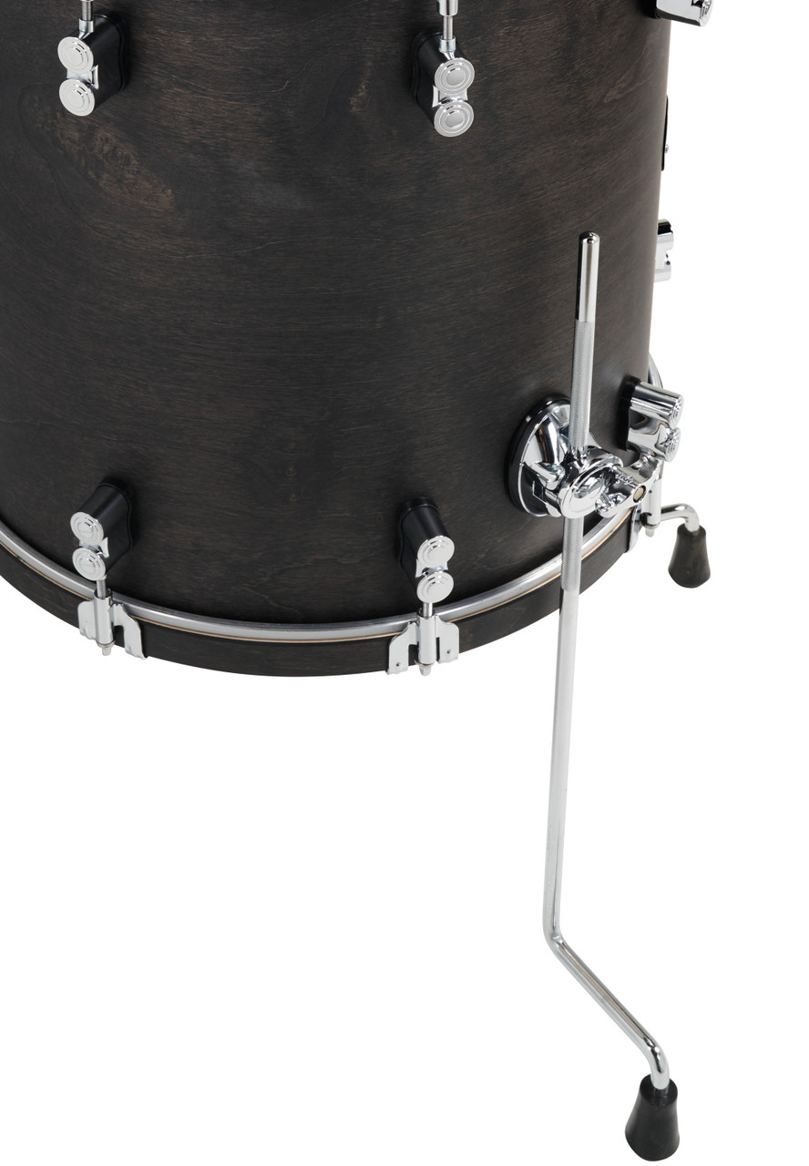 PDP Concept Classic Series 3-Piece Maple Shell Pack, 24" Bass Drum - Ebony w/Ebony Hoops (PDCC2613EE) | Musician Madness