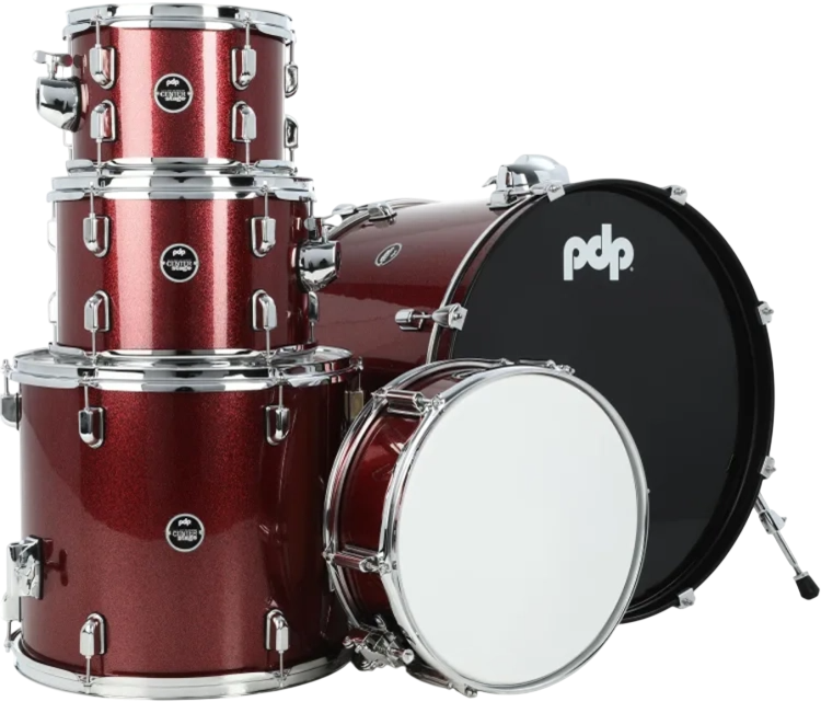 PDP Centerstage 22'' Ruby Red Sparkle Shell Pack (PDCE2215RR) | Musician Madness