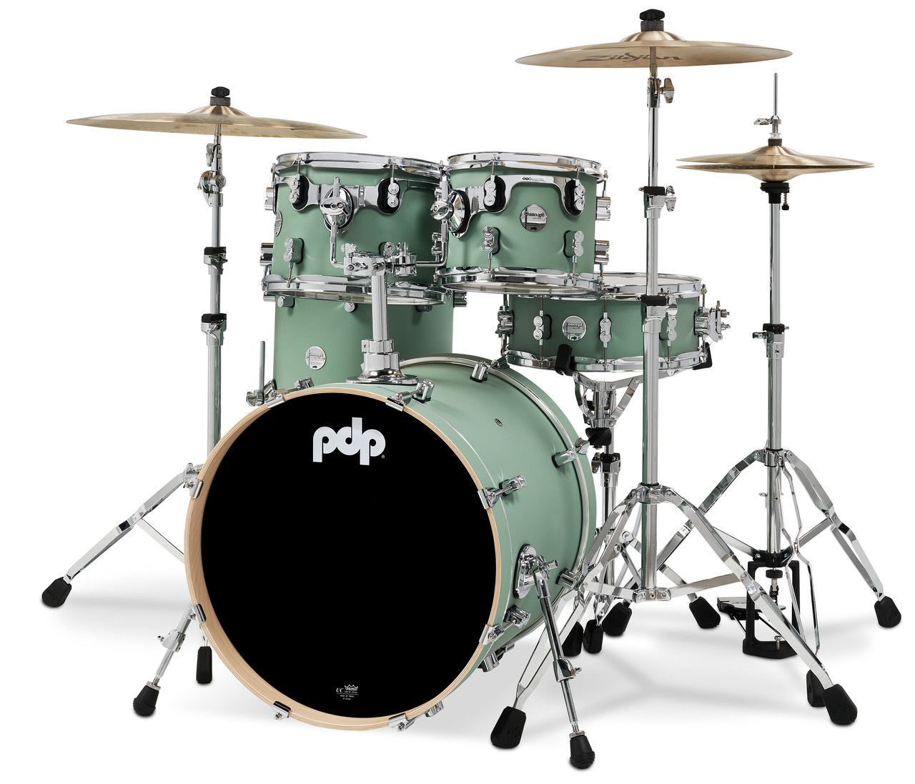 PDP Concept Maple 4-Piece Fusion Shell Pack - Satin Seafoam (PDCM20FNSF) | Musician Madness