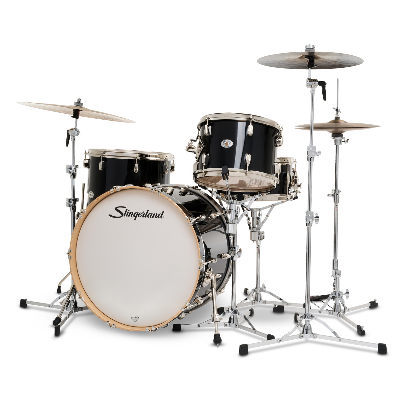 Slingerland 4Pc Studio King Kit, 13/16F/22K/6.5S, Del Norte Black (SDKTSKK22N04DNDNB) | Musician Madness