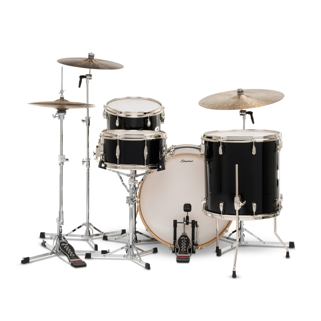 Slingerland 4Pc Studio King Kit, 13/16F/22K/6.5S, Del Norte Black (SDKTSKK22N04DNDNB) | Musician Madness
