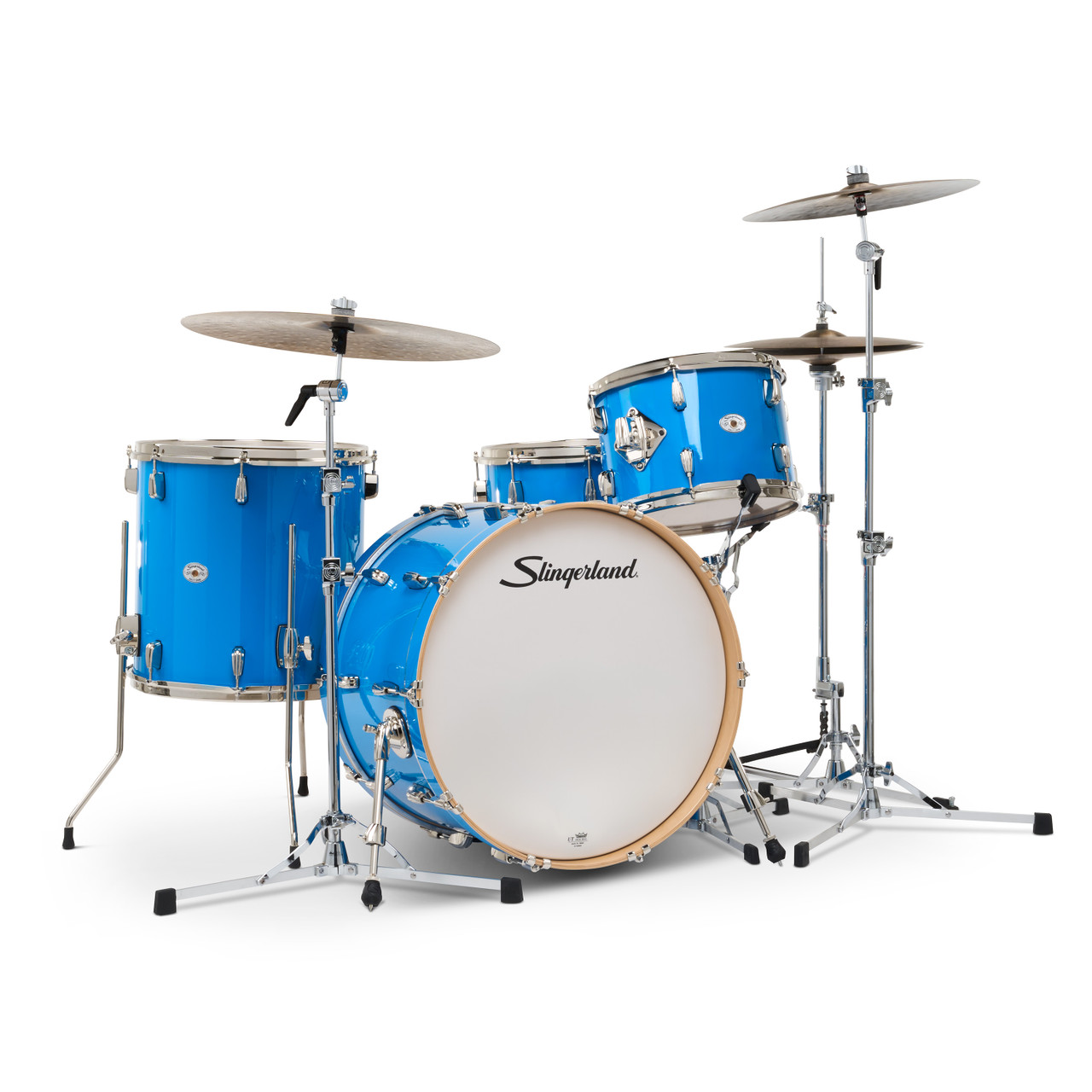 Slingerland 4Pc Studio King Kit, 13/16F/22K/6.5S, Lunar Blue (SDKTSKK22N04DNLBL) | Musician Madness