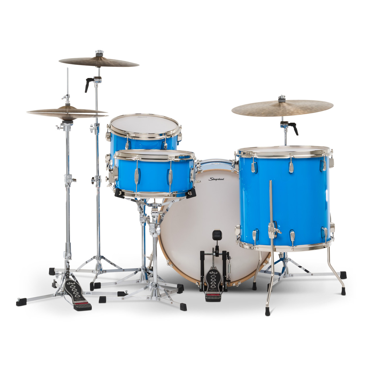 Slingerland 4Pc Studio King Kit, 13/16F/22K/6.5S, Lunar Blue (SDKTSKK22N04DNLBL) | Musician Madness