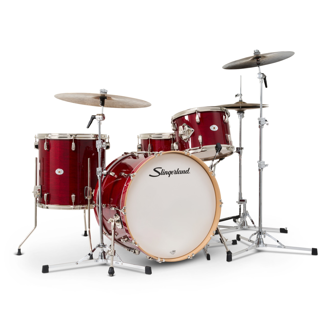 Slingerland 4Pc Studio King Kit, 13/16F/22K/6.5S, Royal Crimson (SDKTSKK22N04DNRCR) | Musician Madness