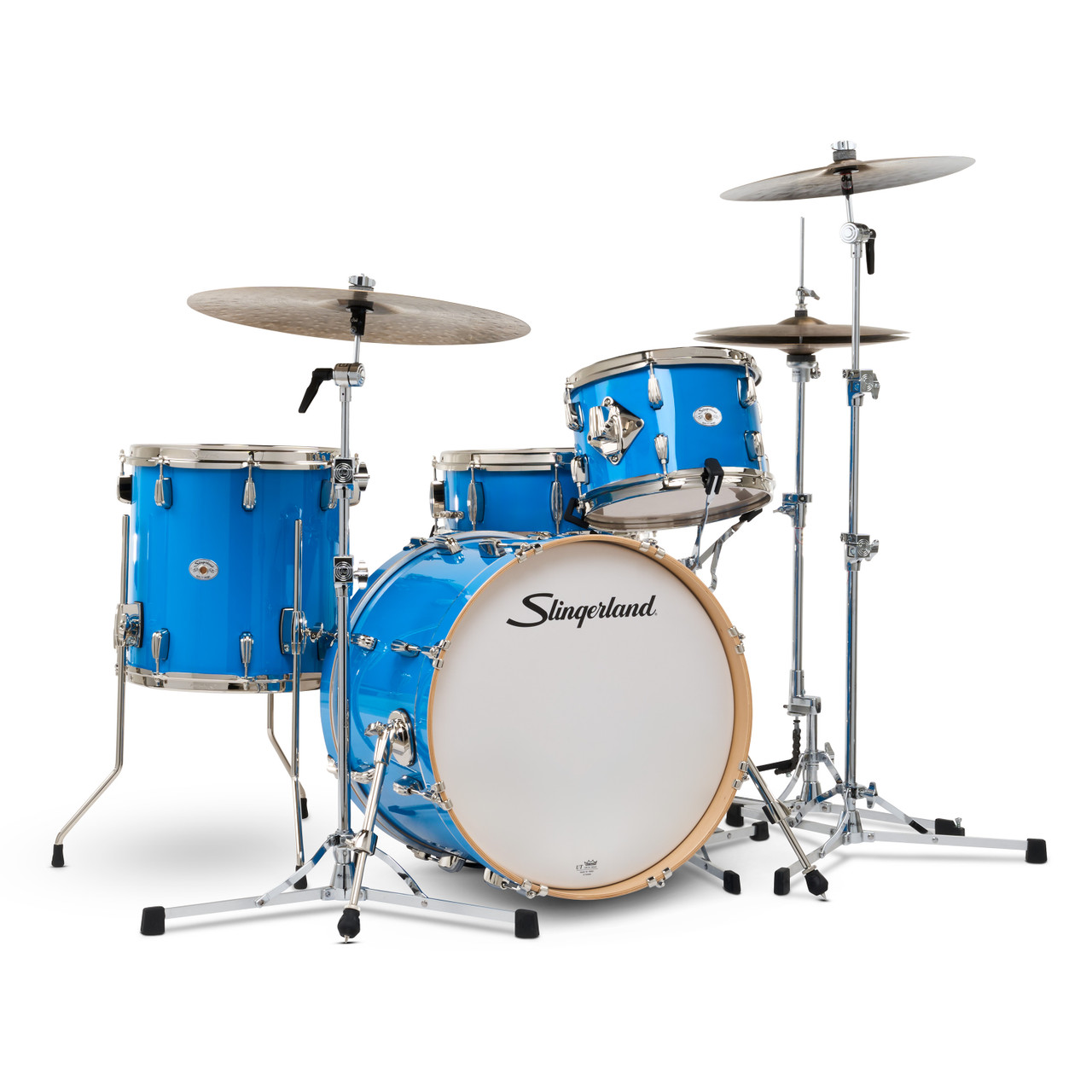 Slingerland 4Pc Studio King Kit, 12/14F/20K/5.5S, Lunar Blue (SDKTSKK20N04DKLBL) | Musician Madness