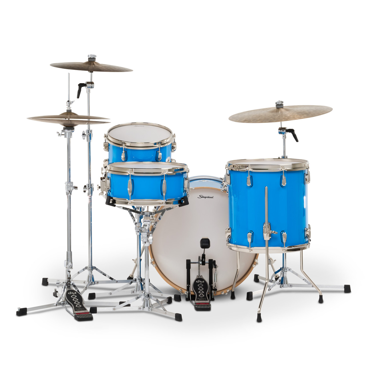 Slingerland 4Pc Studio King Kit, 12/14F/20K/5.5S, Lunar Blue (SDKTSKK20N04DKLBL) | Musician Madness