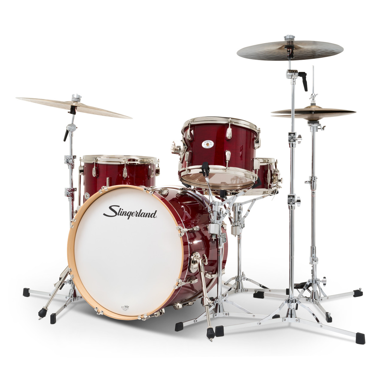 Slingerland 4Pc Studio King Kit, 12/14F/20K/5.5S, Royal Crimson (SDKTSKK20N04DKRCR) | Musician Madness