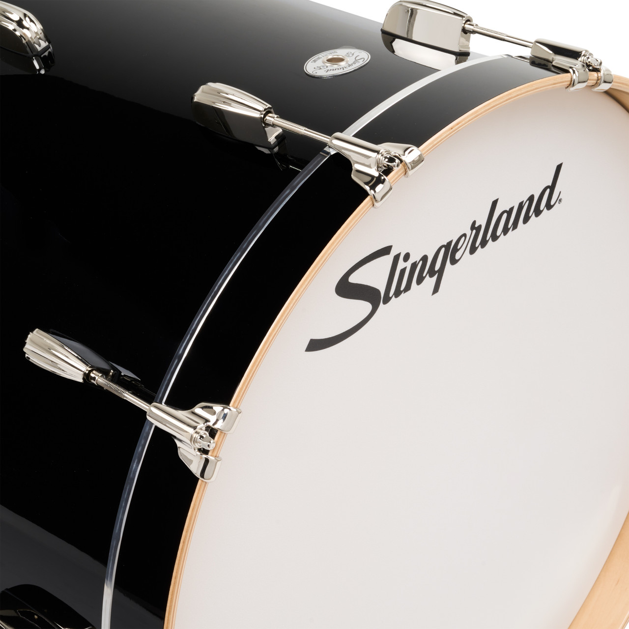 Slingerland 4Pc Studio King Kit, 12/14F/18K/5.5S, Del Norte Black (SDKTSKK18N04AZDNB) | Musician Madness