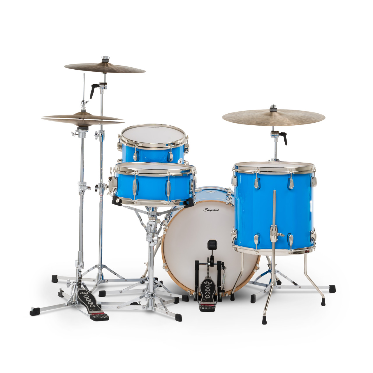Slingerland 4Pc Studio King Kit, 12/14F/18K/5.5S, Lunar Blue (SDKTSKK18N04AZLBL) | Musician Madness