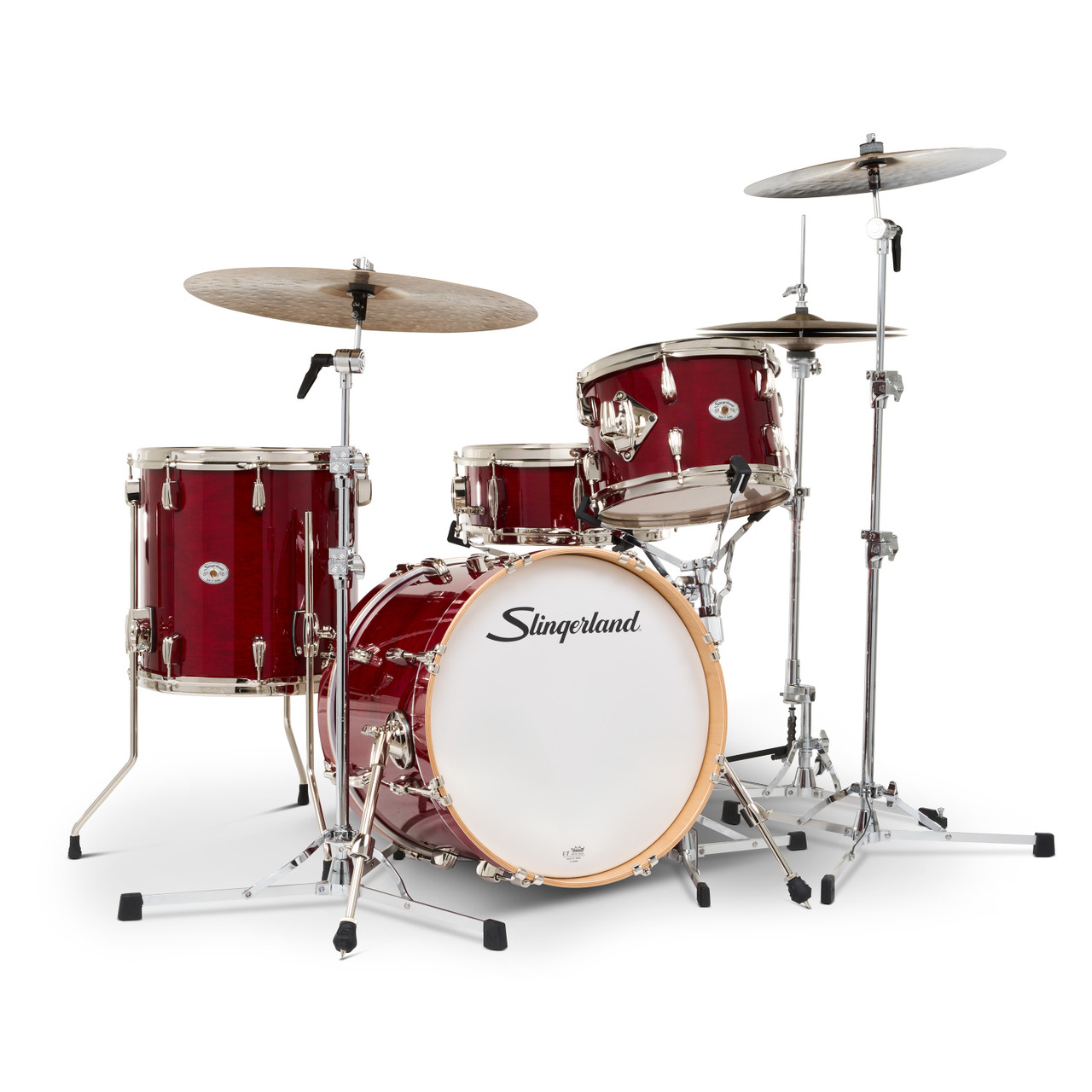 Slingerland 4Pc Studio King Kit, 12/14F/18K/5.5S, Royal Crimson (SDKTSKK18N04AZRCR) | Musician Madness