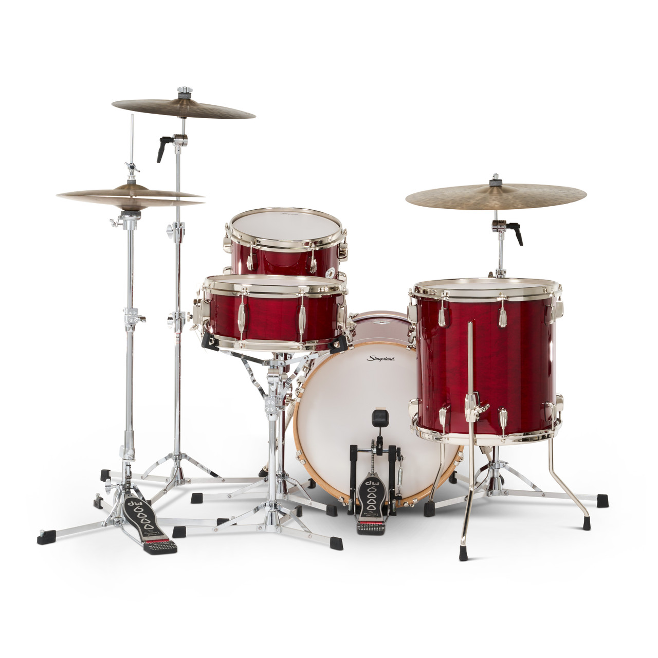 Slingerland 4Pc Studio King Kit, 12/14F/18K/5.5S, Royal Crimson (SDKTSKK18N04AZRCR) | Musician Madness