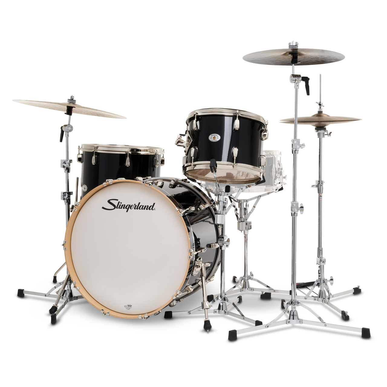 Slingerland 3Pc Studio King Kit, 13/16F/22K, Del Norte Black (SDKTSKK22N03AHDNB) | Musician Madness