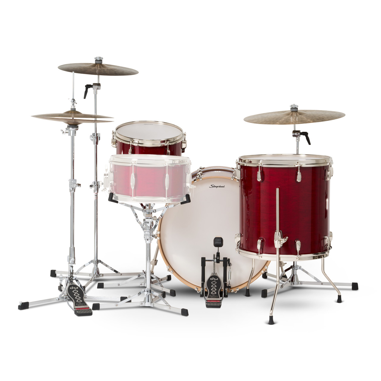 Slingerland 3Pc Studio King Kit, 13/16F/22K, Royal Crimson (SDKTSKK22N03AHRCR) | Musician Madness