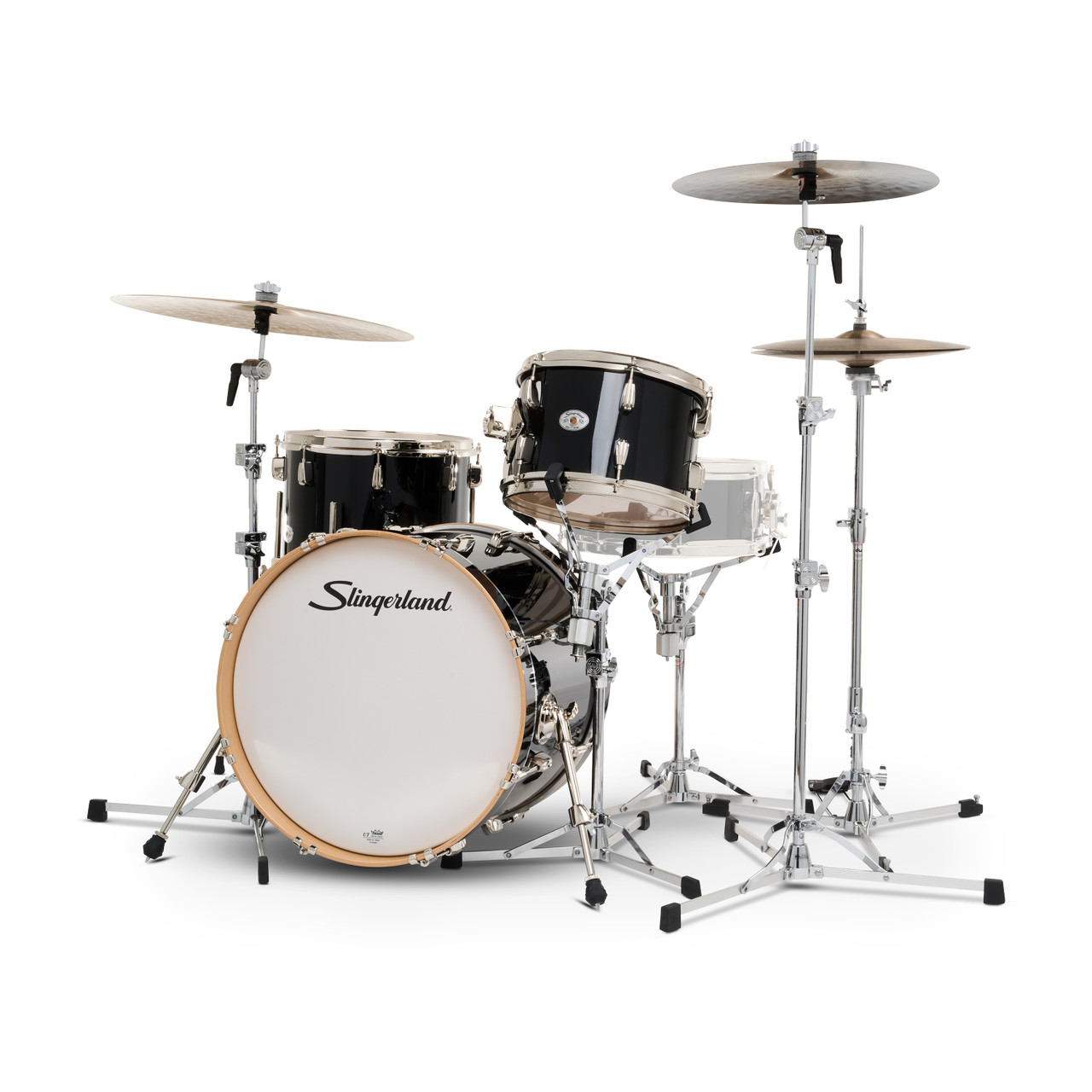 Slingerland 3Pc Studio King Kit, 12/14F/20K, Del Norte Black (SDKTSKK20N03BQDNB) | Musician Madness