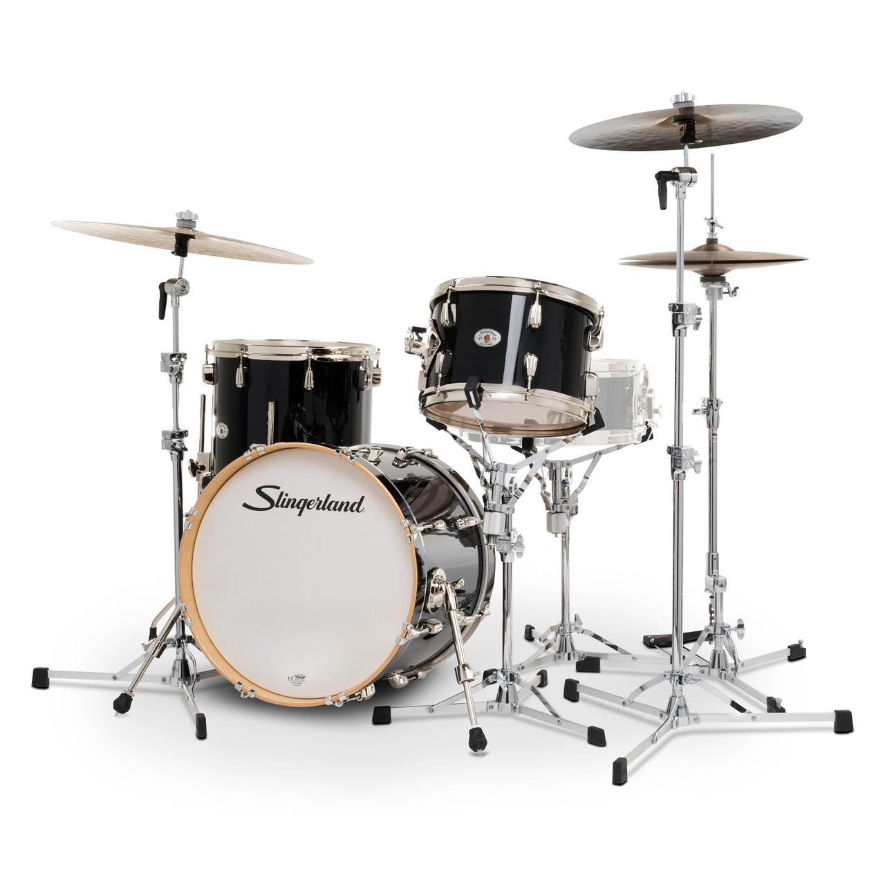 Slingerland 3Pc Studio King Kit, 12/14F/18K, Del Norte Black (SDKTSKK18N03ARDNB) | Musician Madness