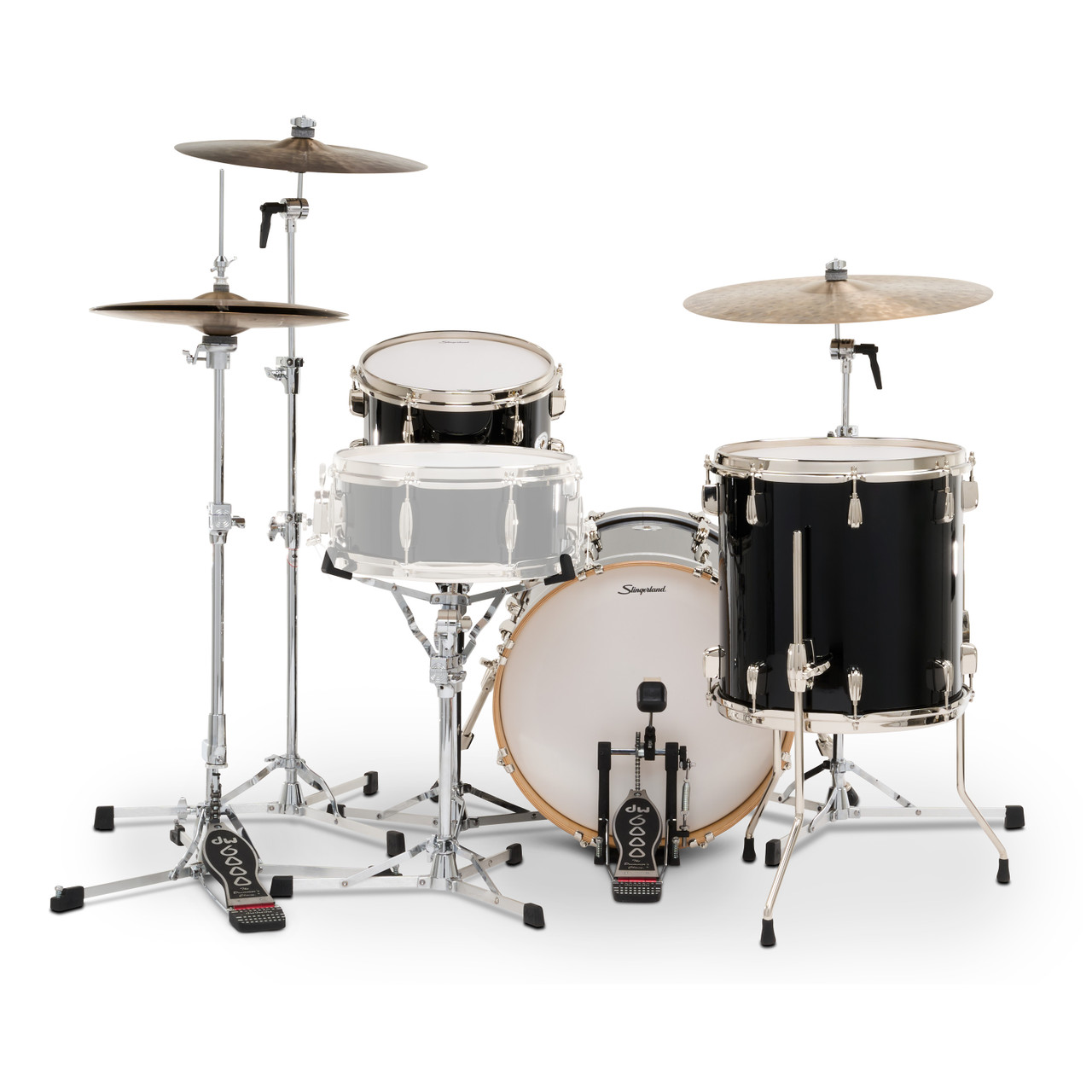 Slingerland 3Pc Studio King Kit, 12/14F/18K, Del Norte Black (SDKTSKK18N03ARDNB) | Musician Madness