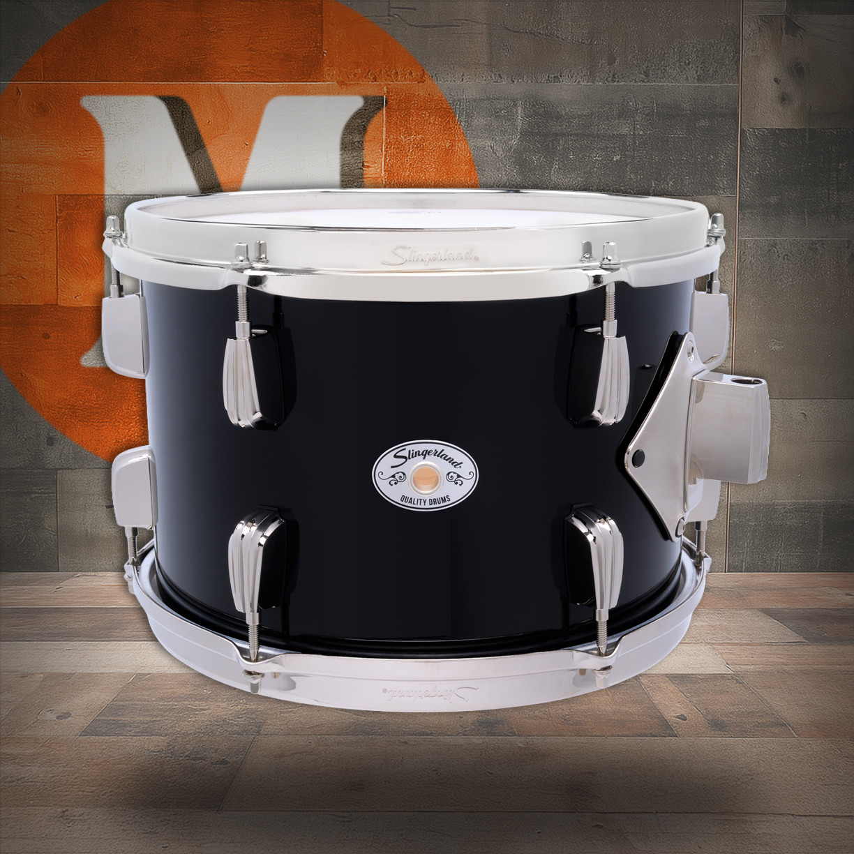 Slingerland Sl 8X12 Studio King Rack Tom, Del Norte Black (SDSK0812TTKSKDNB) | Musician Madness