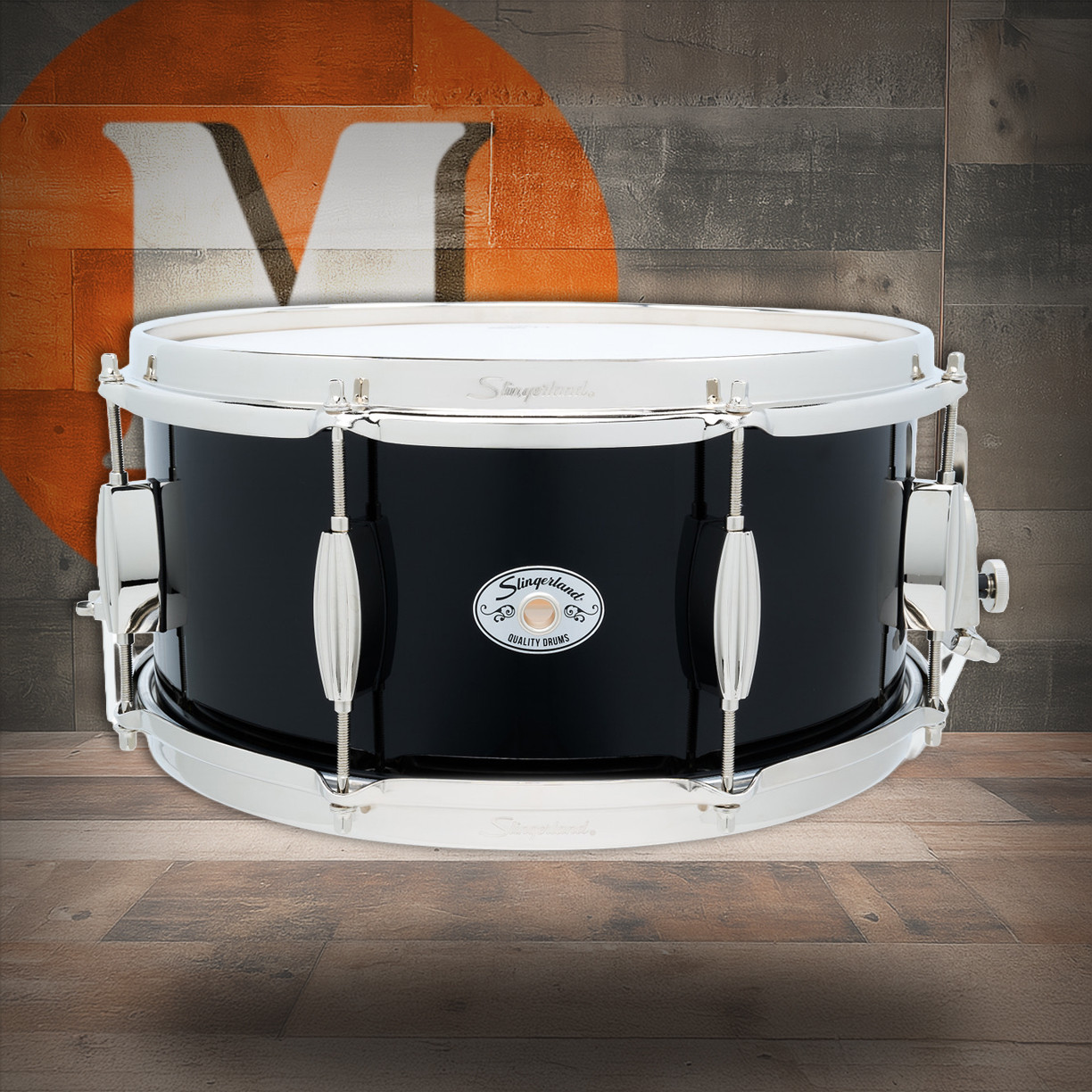 Slingerland Sl 6.5X14 Studio King Snare, Del Norte Black (SDSK6514SSKDNB) | Musician Madness