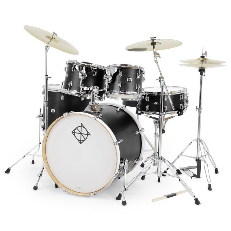 Dixon Spark Birch 5pc - Satin Black Shell Pack (PODSPB522SB) | Musician Madness