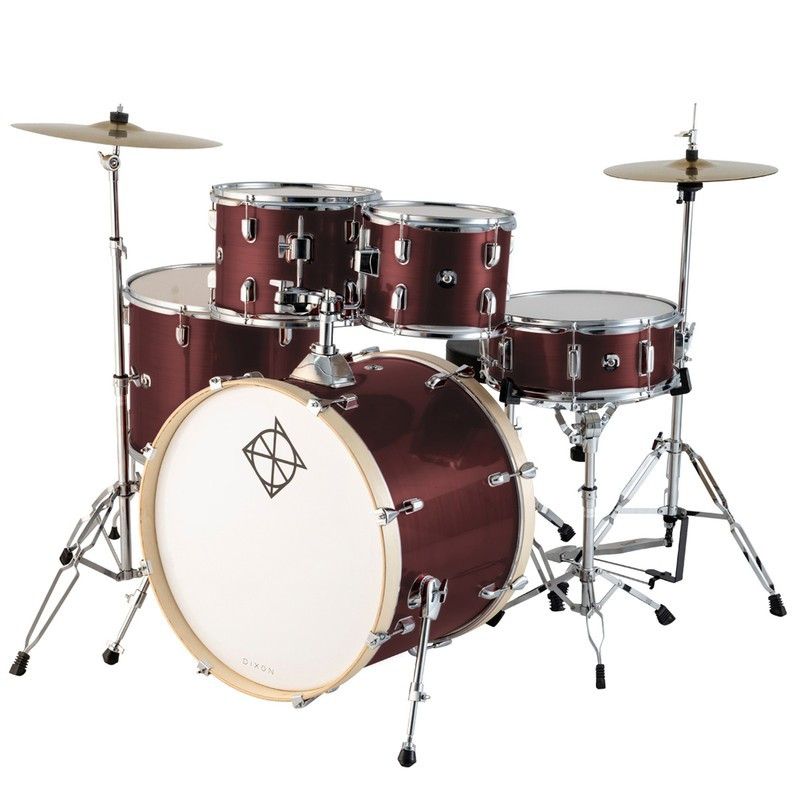 Dixon Spark Essential 5pc Complete Kit - Wine Red (PODSE522C2WR) | Musician Madness
