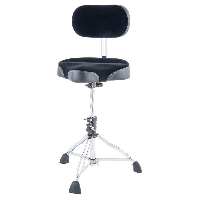 Dixon K Series Moto Backrest Drum Throne Black (PSN12MB) | Musician Madness