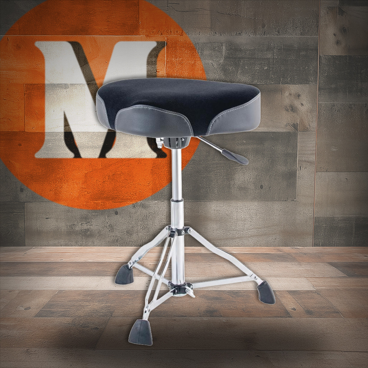 Dixon K Series Hydraulic Wide Moto Drum Throne Black (PSN14HM) | Musician Madness