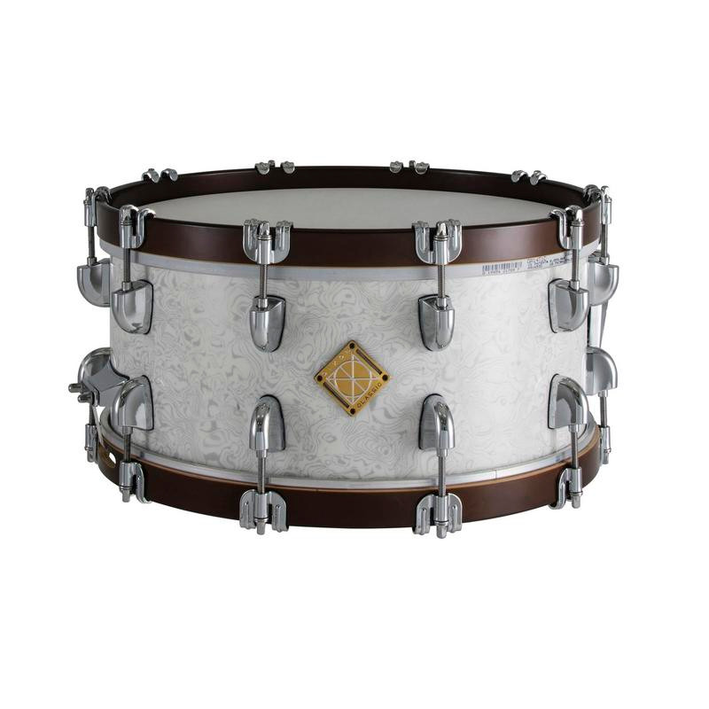 Dixon Classic 6.5x14 Sub Zero Snare Drum White Wood Hoops (SCL654SWM) | Musician Madness