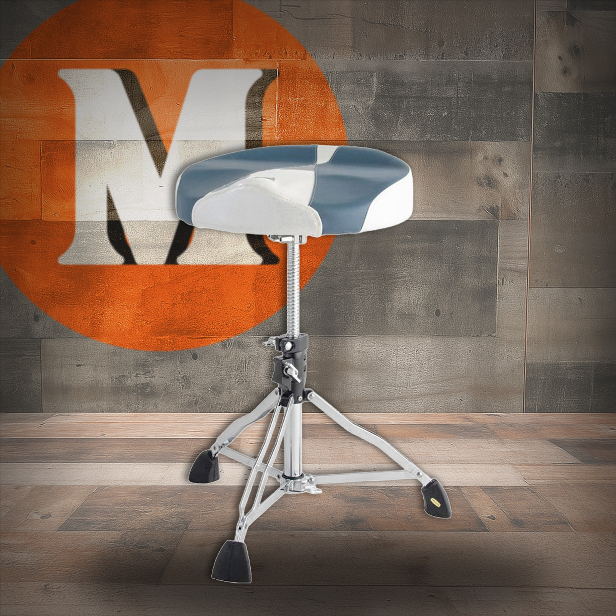 Dixon K Series Moto Drum Throne Blue/White (PSN13BW) | Musician Madness