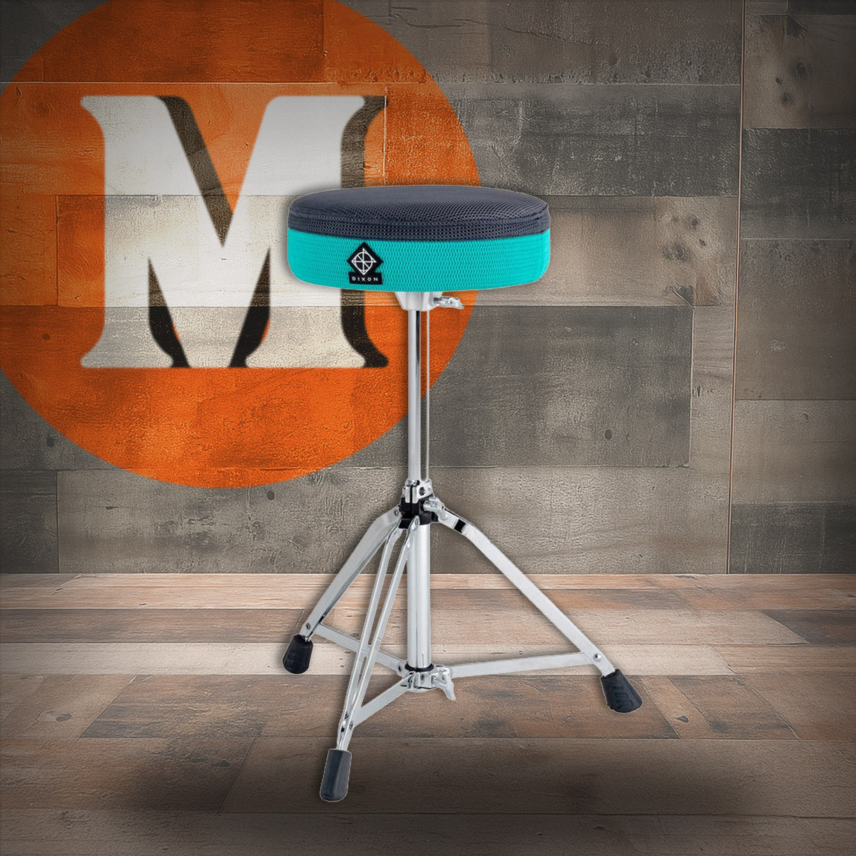 Dixon 80 Series Drum Throne Black/Teal (PSN805) | Musician Madness