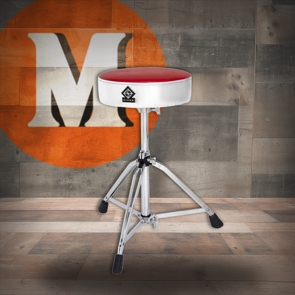 Dixon 80 Series Drum Throne Metalic/Red (PSN806)