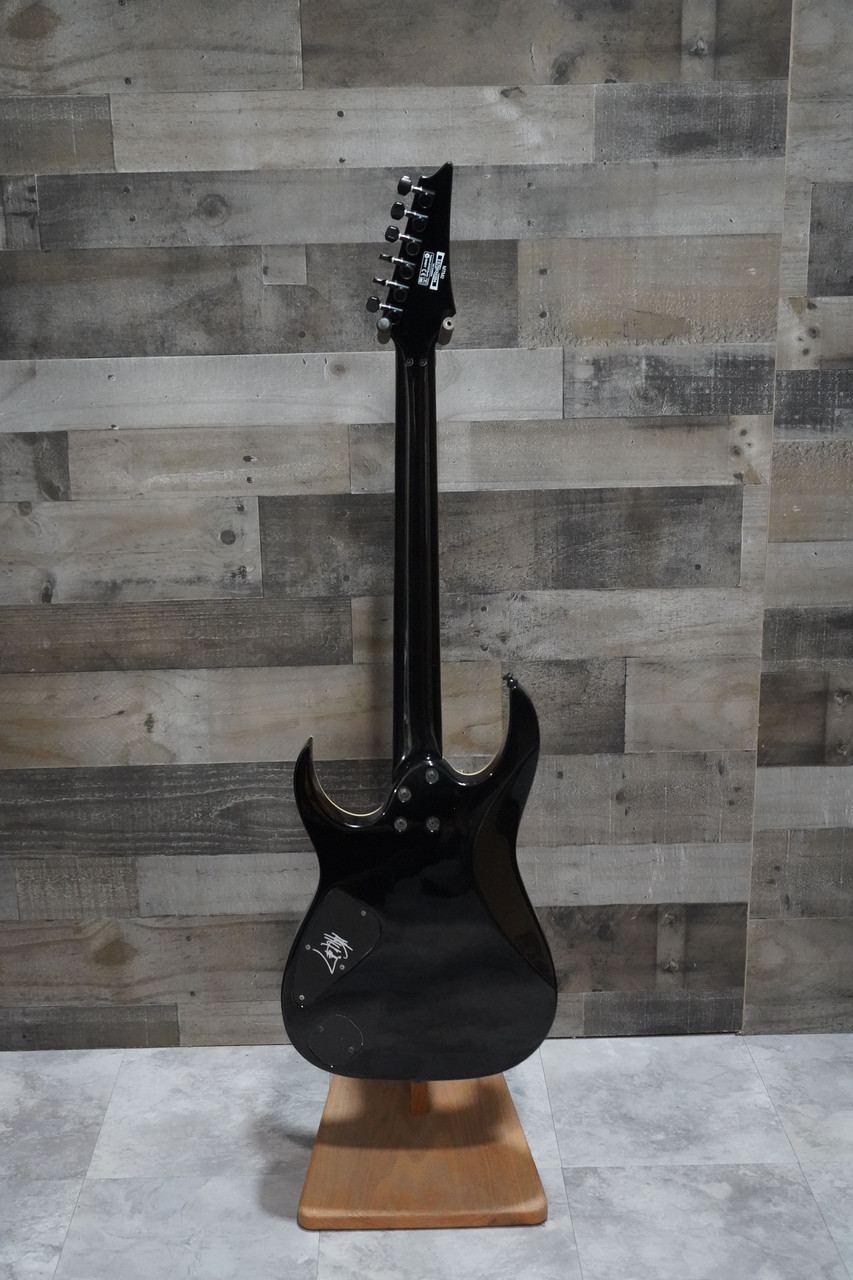 Ibanez MTM2 Mick Thomson Autographed Electric Guitar w/ Hard Case - Black - Used (MTM2_USED_IS)