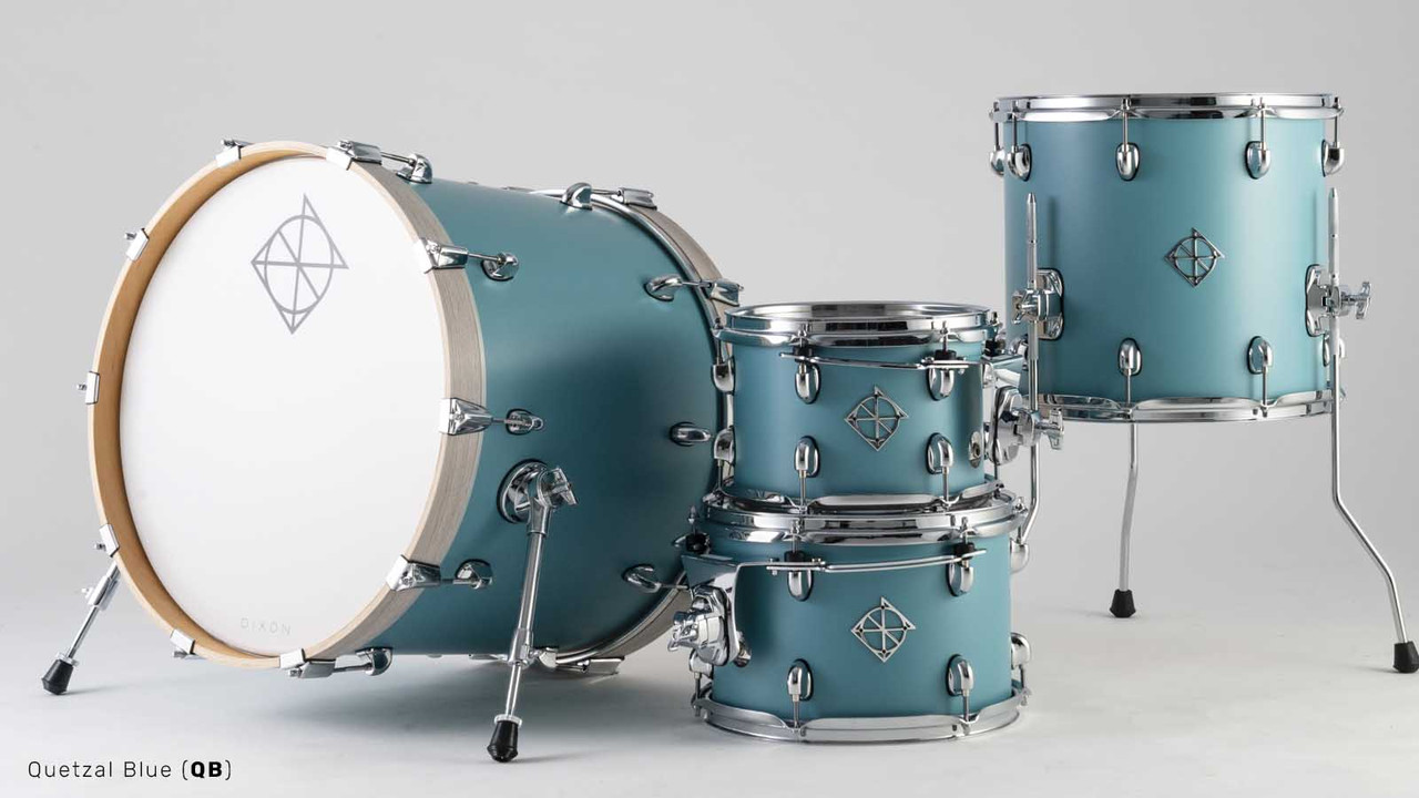 Dixon Cornerstone Maple 4-Piece Shell Pack - Quetzal Blue (CSTM42201QB) | Musician Madness