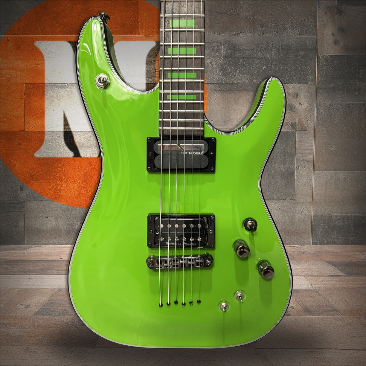 Schecter Kenny Hickey C-1 Electric Guitar w/ Sustainiac - Steele Green - Open Box (221)