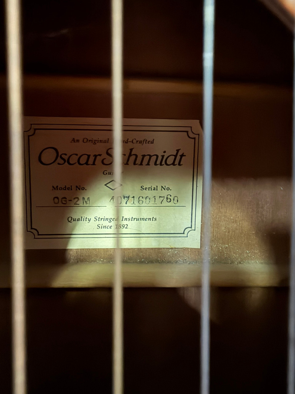 Oscar Schmidt OG-2M Acoustic Guitar - Natural Used (OG-2M)