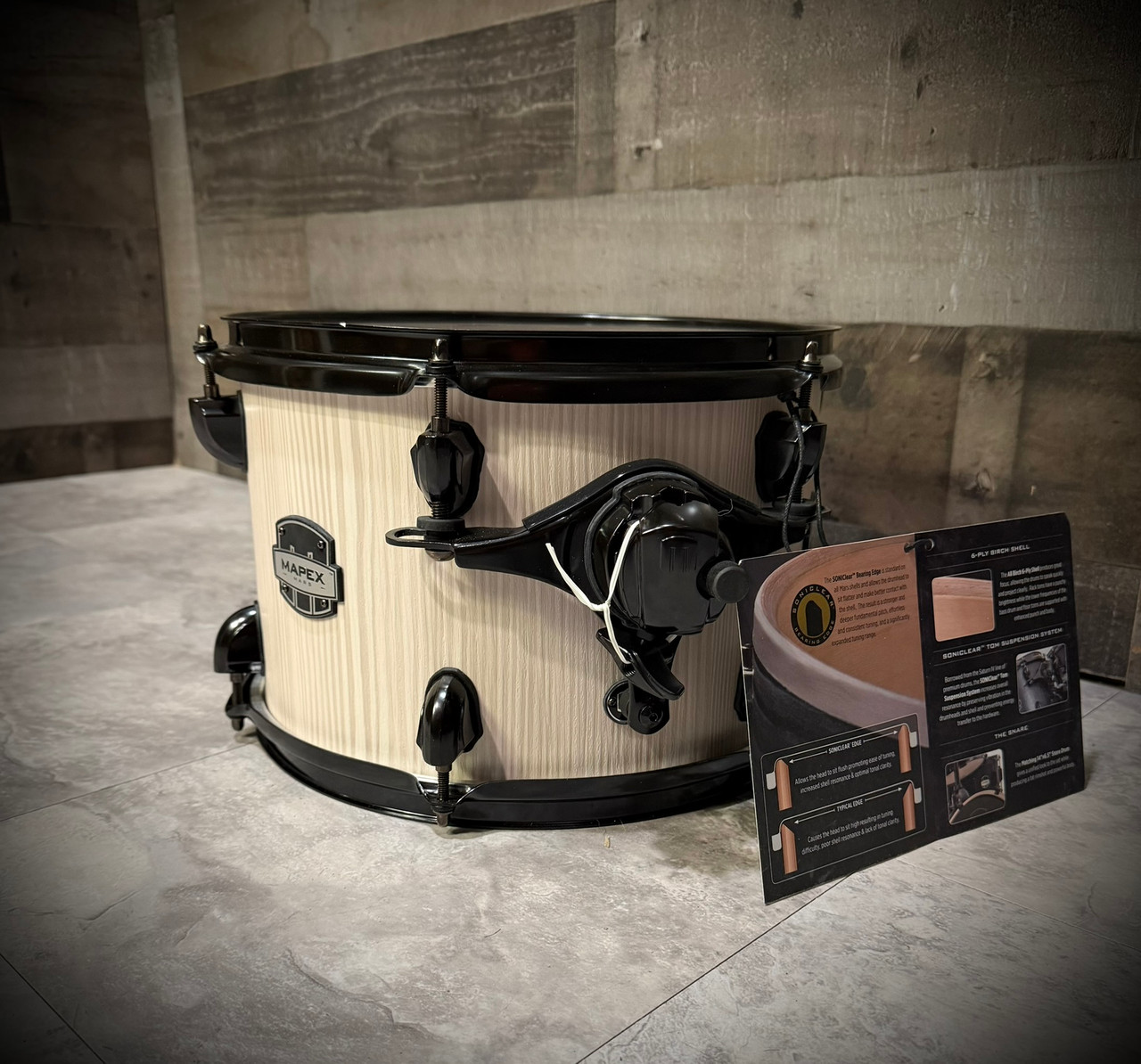Mapex Mars Series Rack Tom 12 x 8 in. Bonewood (Open Box) | Musician Madness