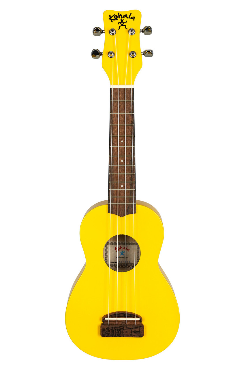 Kohala Soprano Tiki Series Ukulele Yellow (KT-SYE) | Musician Madness