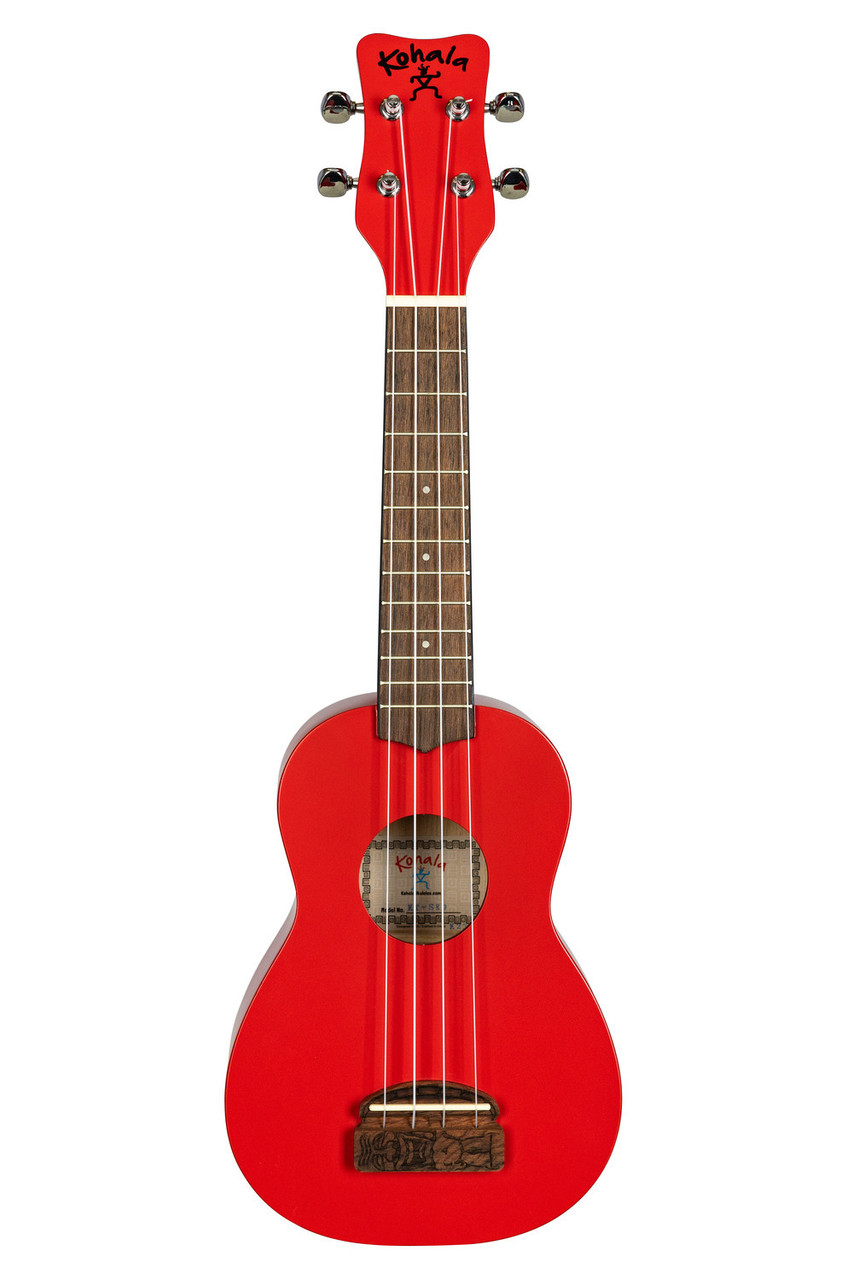 Kohala Soprano Tiki Series Ukulele Red (KT-SRD) | Musician Madness