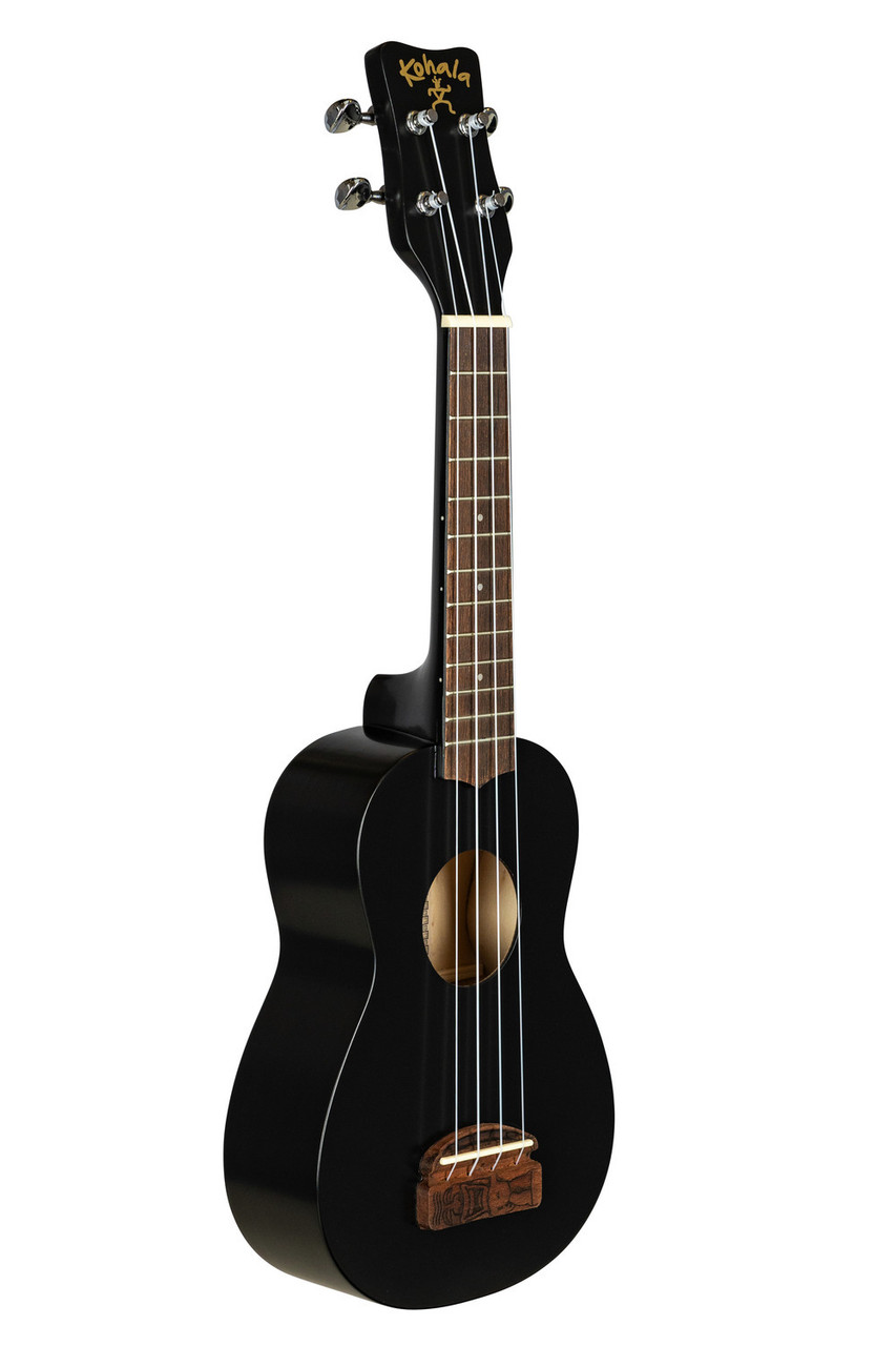 Kohala Soprano Tiki Series Ukulele Black (KT-SBK) | Musician Madness