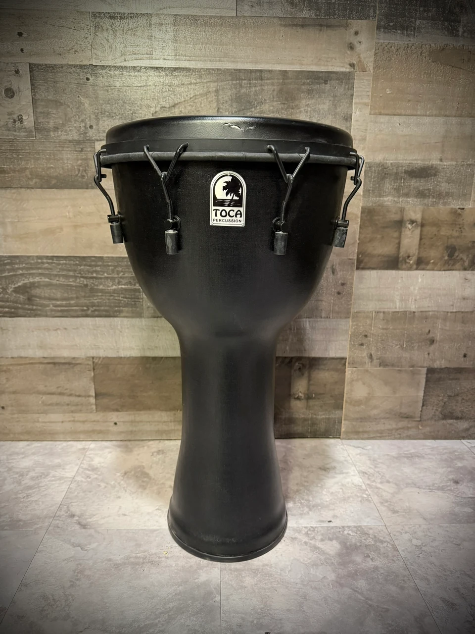 Toca Freestyle Mechanically Tuned 14" Djembe - Black Mamba