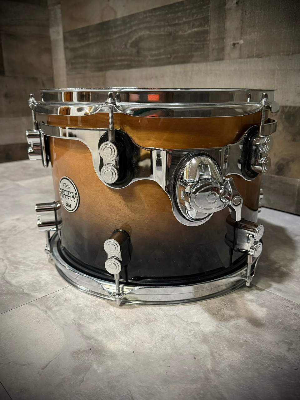 PDP Concept Maple 9x12 Tom - Charcoal Fade