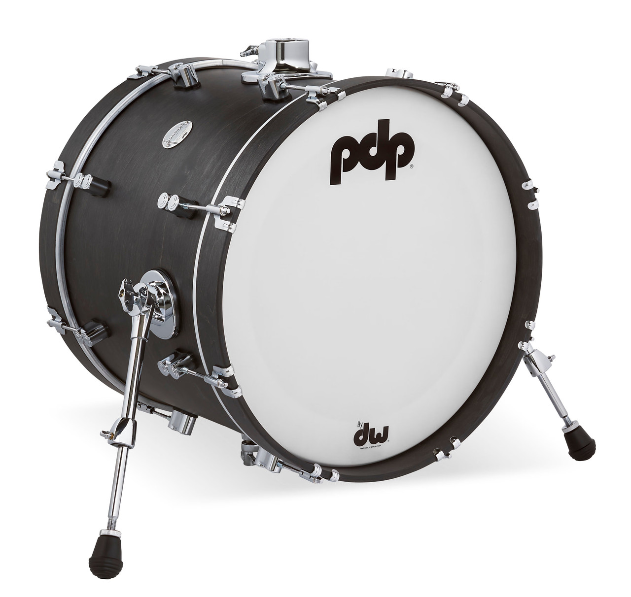 PDP Concept Maple Classic 14x24 inch Kick Drum - Ebony with Ebony Hoops - Open Box | Musician Madness