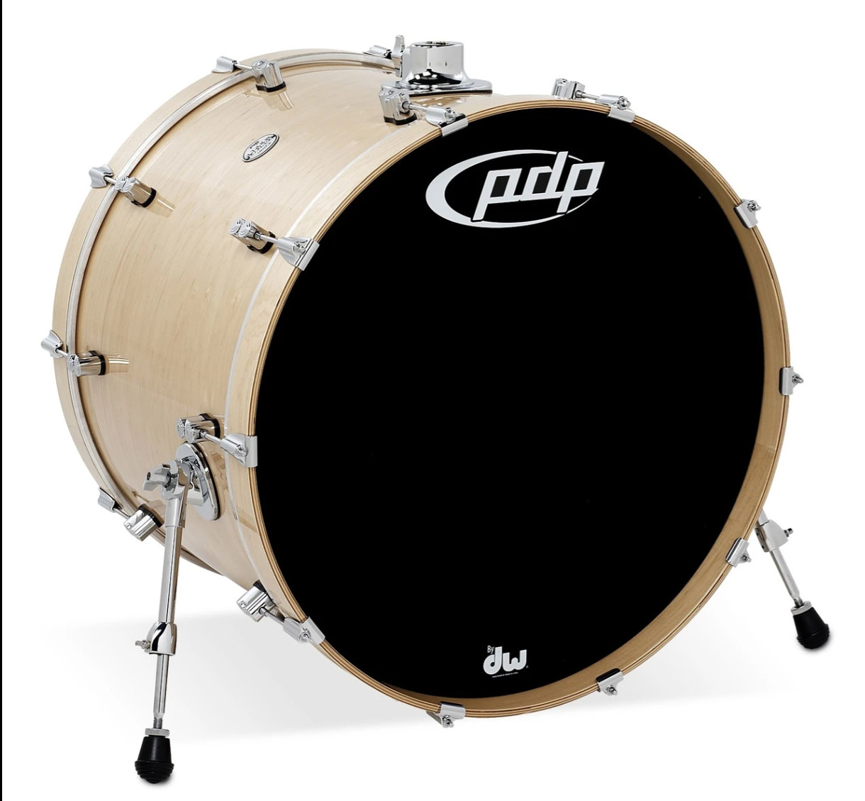 PDP Concept Maple Bass Drum  18x24 Natural to Charcoal Fade - Open Box | Musician Madness