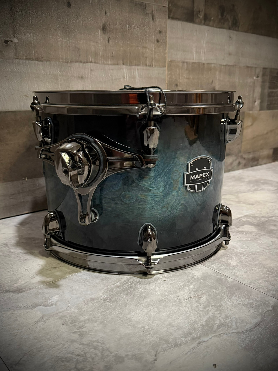 Mapex Saturn 12x9 Rack Tom - Deep Water Maple Burl - Open Box | Musician Madness
