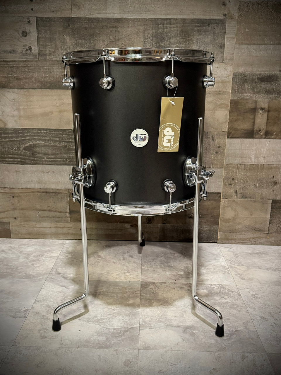 DW Design Series 14x14 Floor Tom - Iron Satin Metallic -Open Box (DDLM1414TTIM) | Musician Madness