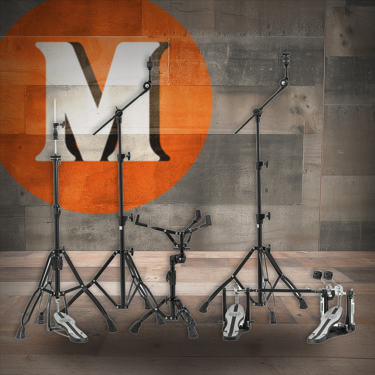 Mapex HP6005EB-DP Mars 600 Hardware Pack w/ Double Pedal- Black (HP6005EB-DP)