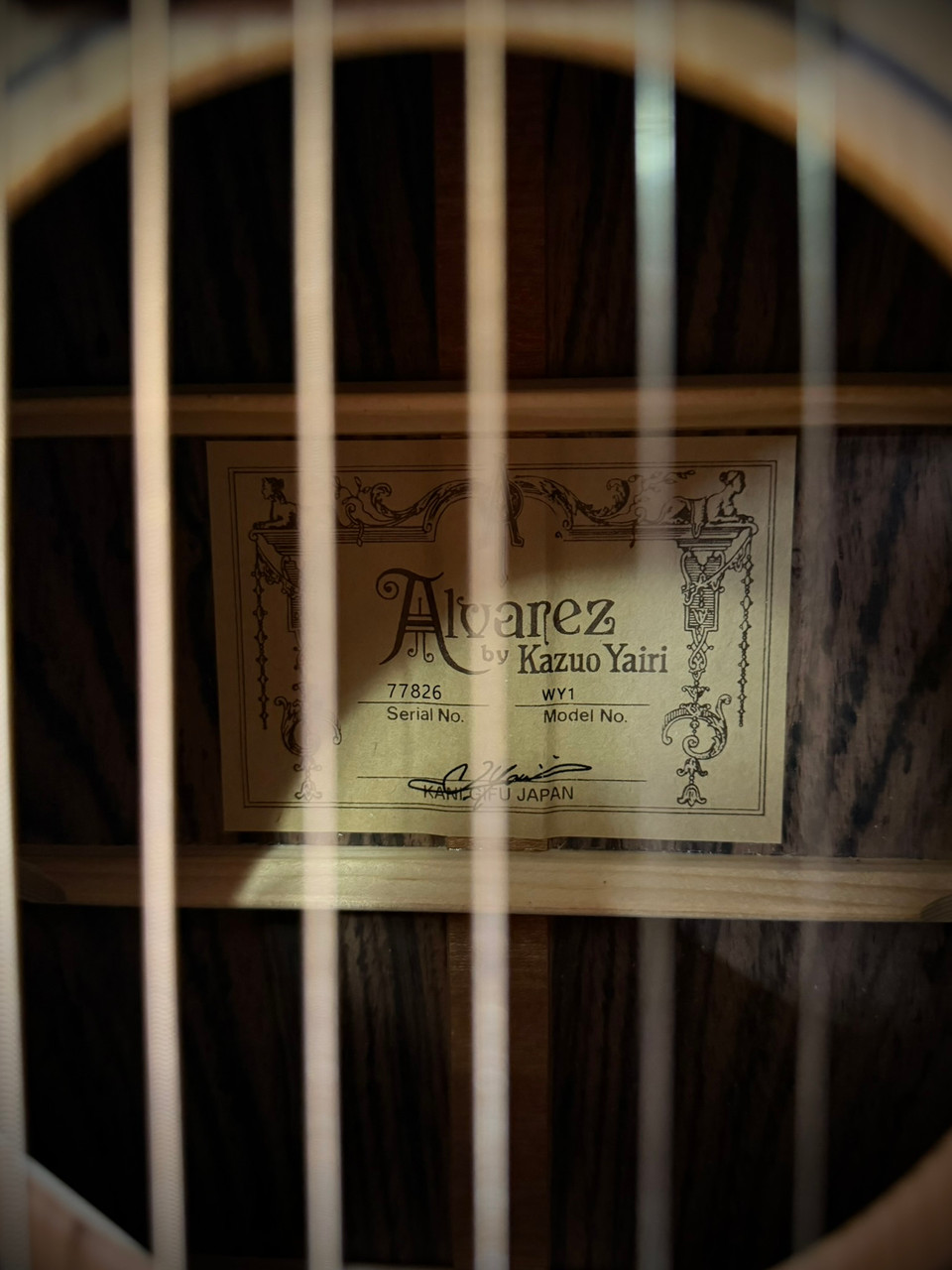 Alvarez Yairi Stage Weir Model Cedar/Rosewood Cutaway Acoustic-Electric Guitar (WY1) | Musician Madness