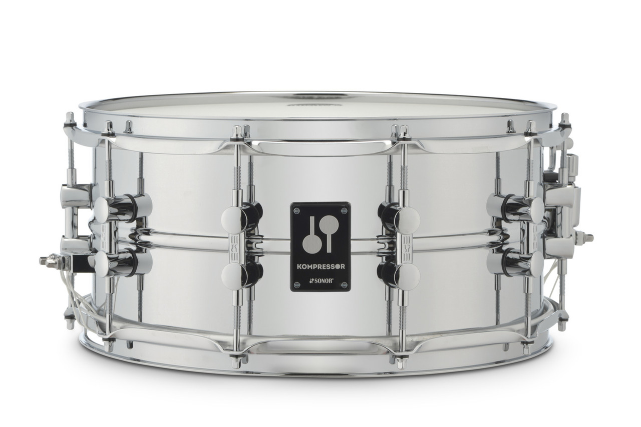 Sonor Kompressor Snare Drum 14 In. x 6.5 In. Steel - Open Box (KS-1465-SDS) | Musician Madness