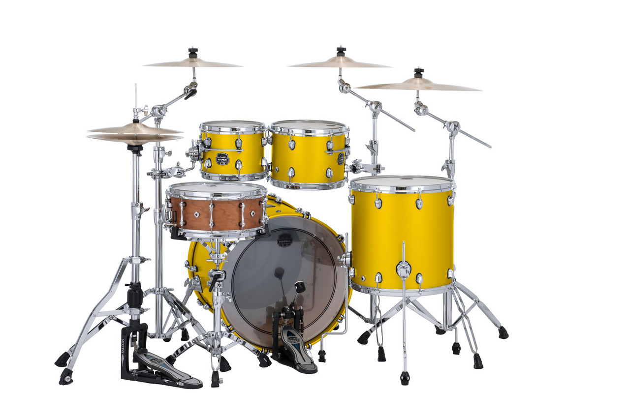 Mapex Saturn Evolution Rock 4 Piece Shell Pack Without Snare - Tuscan Yellow (SE529XMPM)