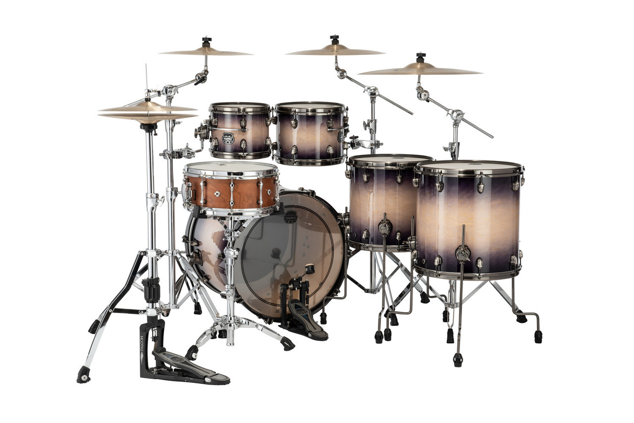 Mapex Saturn Evolution Workhorse 5 Piece Shell Pack Without Snare - Exotic Violet Burst (SE628XBBPZ)
