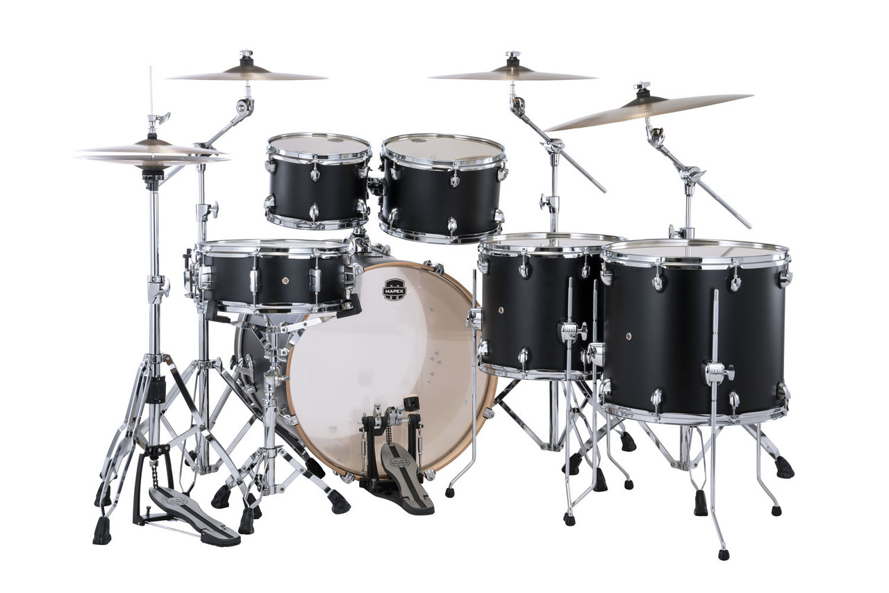 Mapex Mars Maple Studioease Shell Pack - Matte Black (MM628SFUKD) | Musician Madness